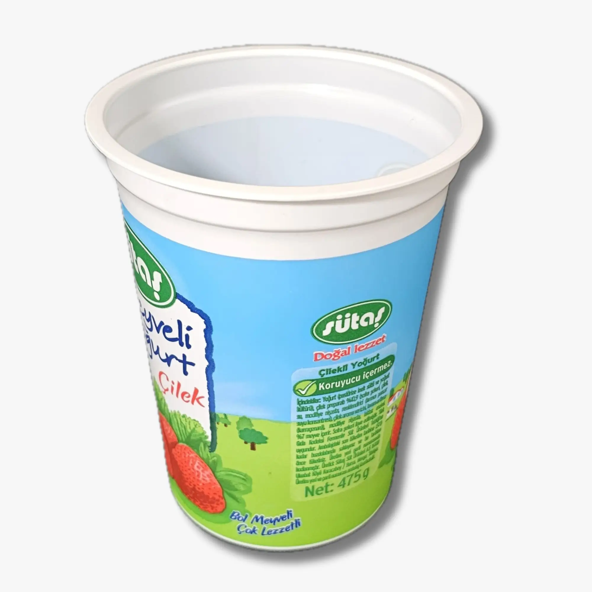 16 oz Plastik Bardak ve Bombeli Kapak