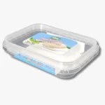 D100-100 ml PP IML Dikdörtgen Kase ve Kapak | Kilitli Kapak Gıda Ambalajı