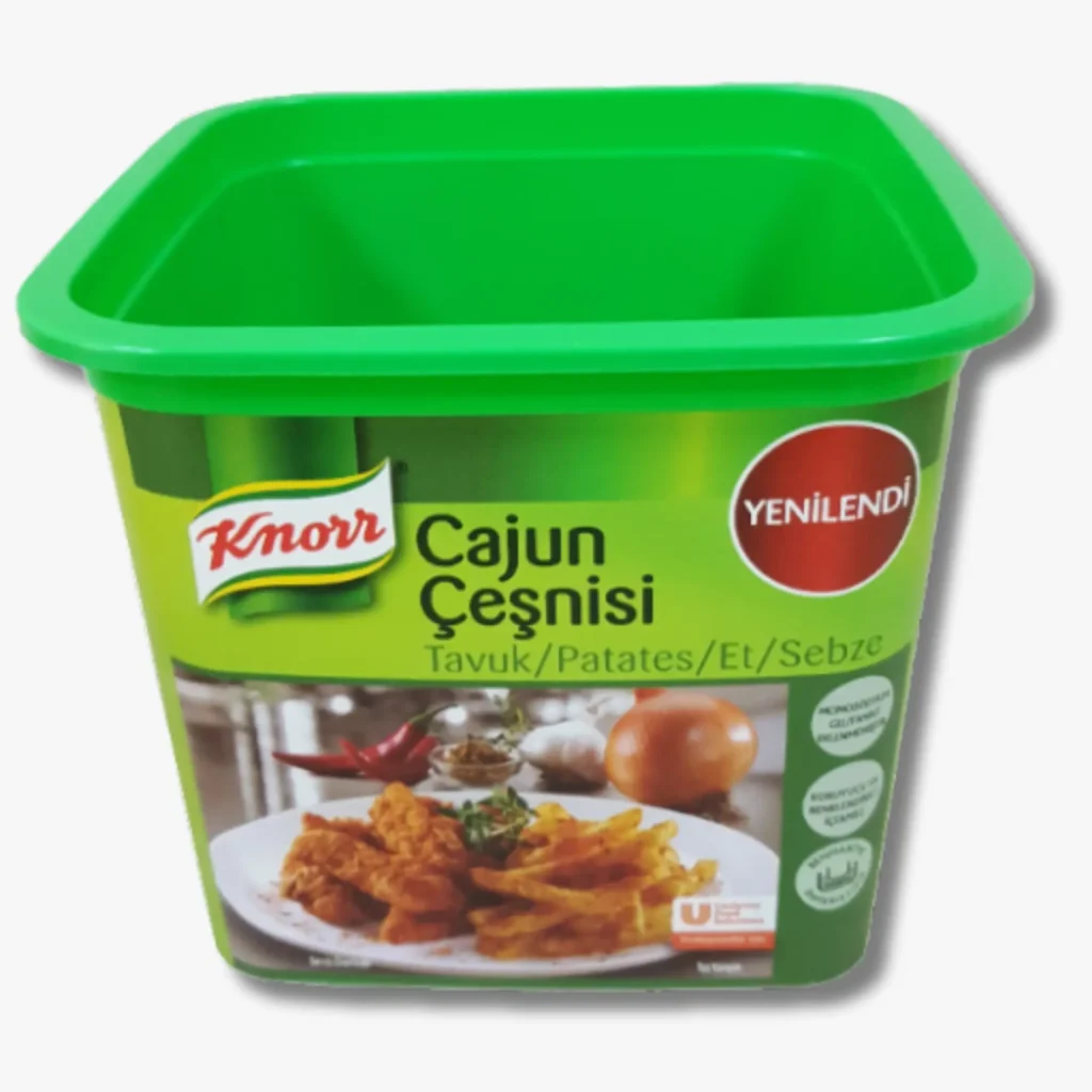 1200 ml (40 oz) Baharat Kovası ve Kapak | Folyo Mühürlü PP Ambalaj