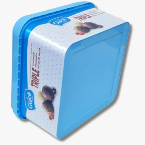 DKK2100: 70 oz Custom Square Container with Lid