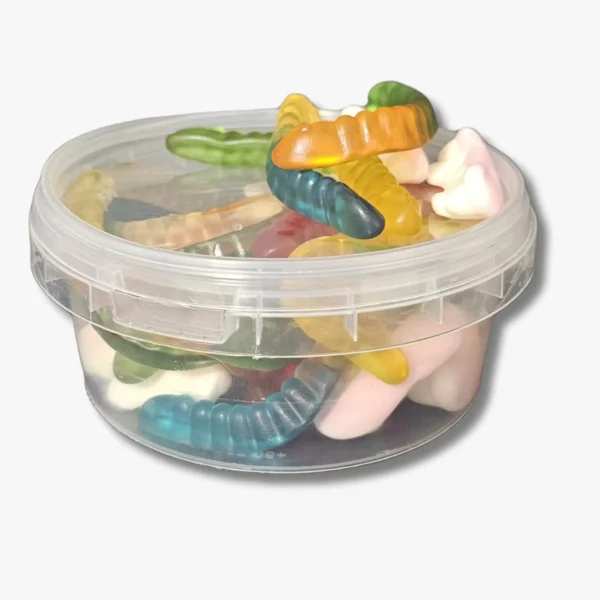 DYK200: 200 ml Kase & Kapak – Jelibon ve Yumuşak Şekerleme Ambalajı