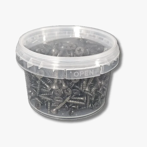 DYK250: 250 ml Vida ve Çivi Ambalajı , Kapaklı