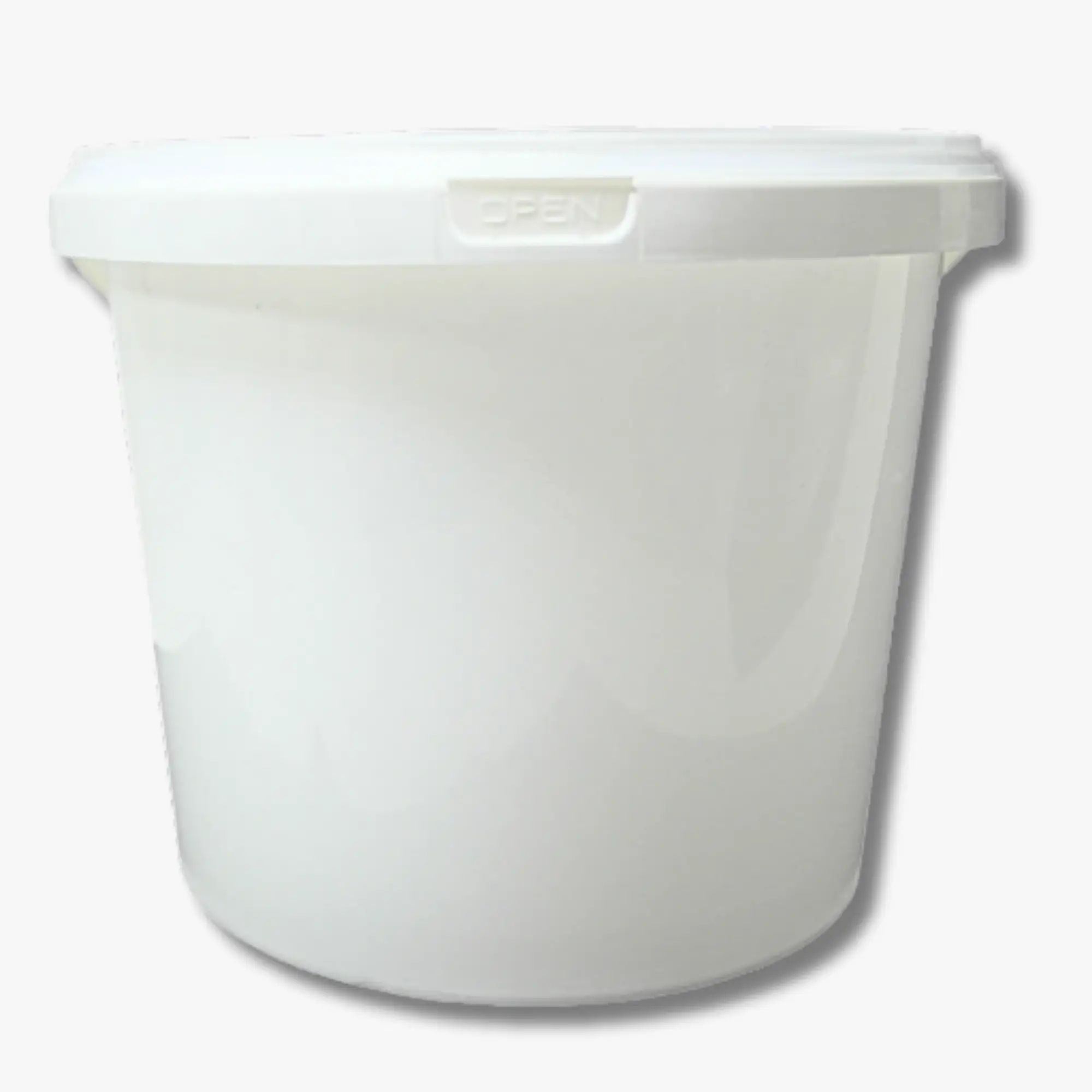 DYK3920 1 Gallon Plastic Clear Buckets with Lids