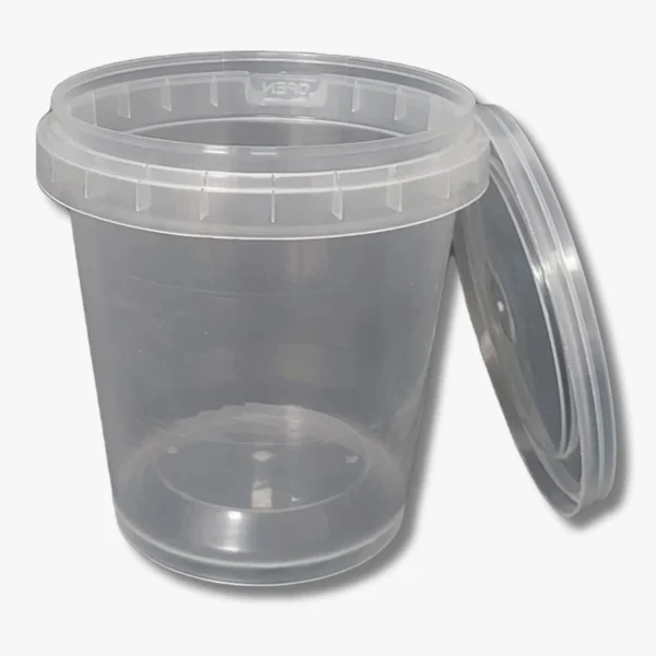 DYK450: 15oz Round Small Plastic Bucket & Lid