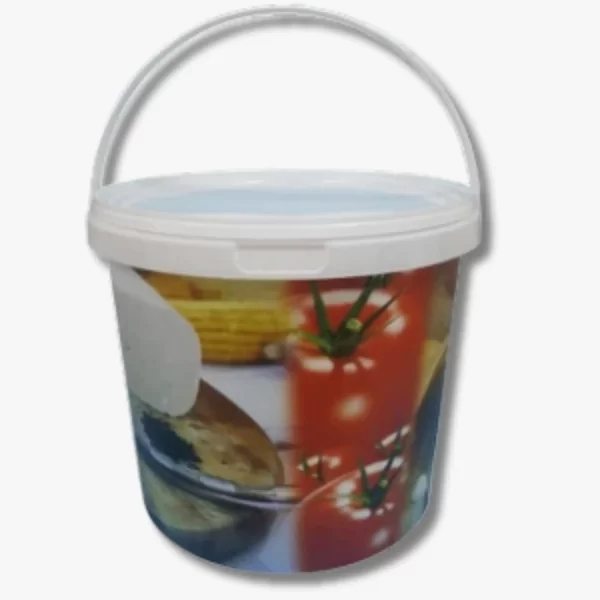 DYK9000: 9000 ml Kova & Kapak , Kulplu , IML Baskılı
