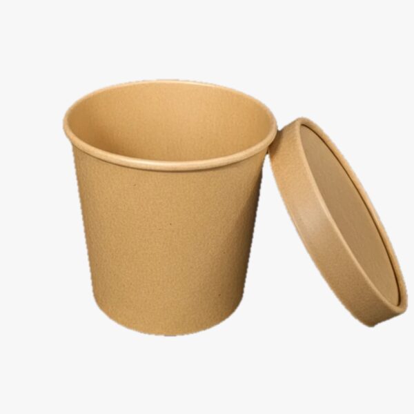 Kağıt Kase ve Kağıt Kapak – Evcil Hayvan Maması Ambalajı DPAP300